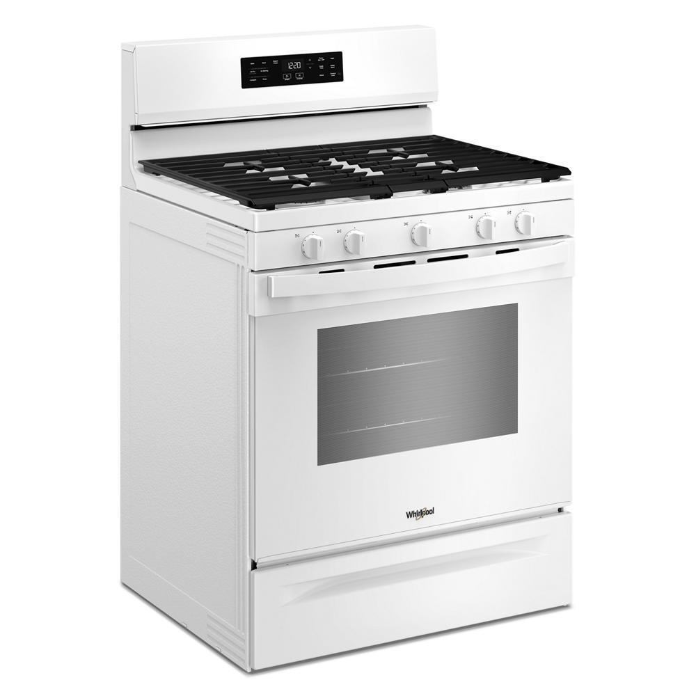 Whirlpool WFGS4530SW 30-Inch Gas Range With Air Cooking Technology And Steam Clean