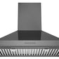 Hauslane WM590BSS30 Hauslane Chef 30-In Convertible Black Stainless Steel Wall-Mounted Range Hood