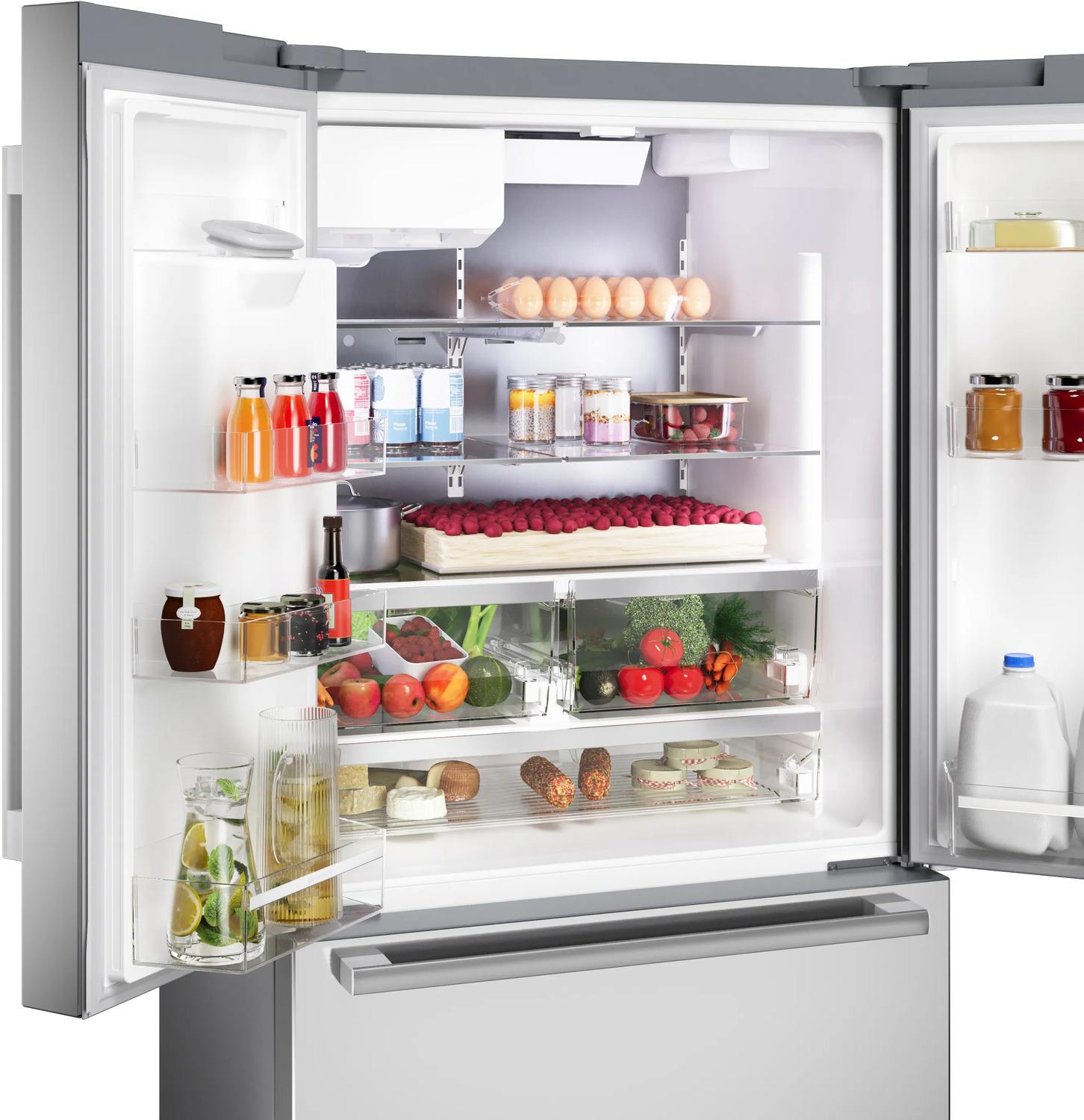 Bosch B36FD52SNS 500 Series French Door Bottom Mount Refrigerator 36" Stainless Steel (With Anti-Fingerprint)