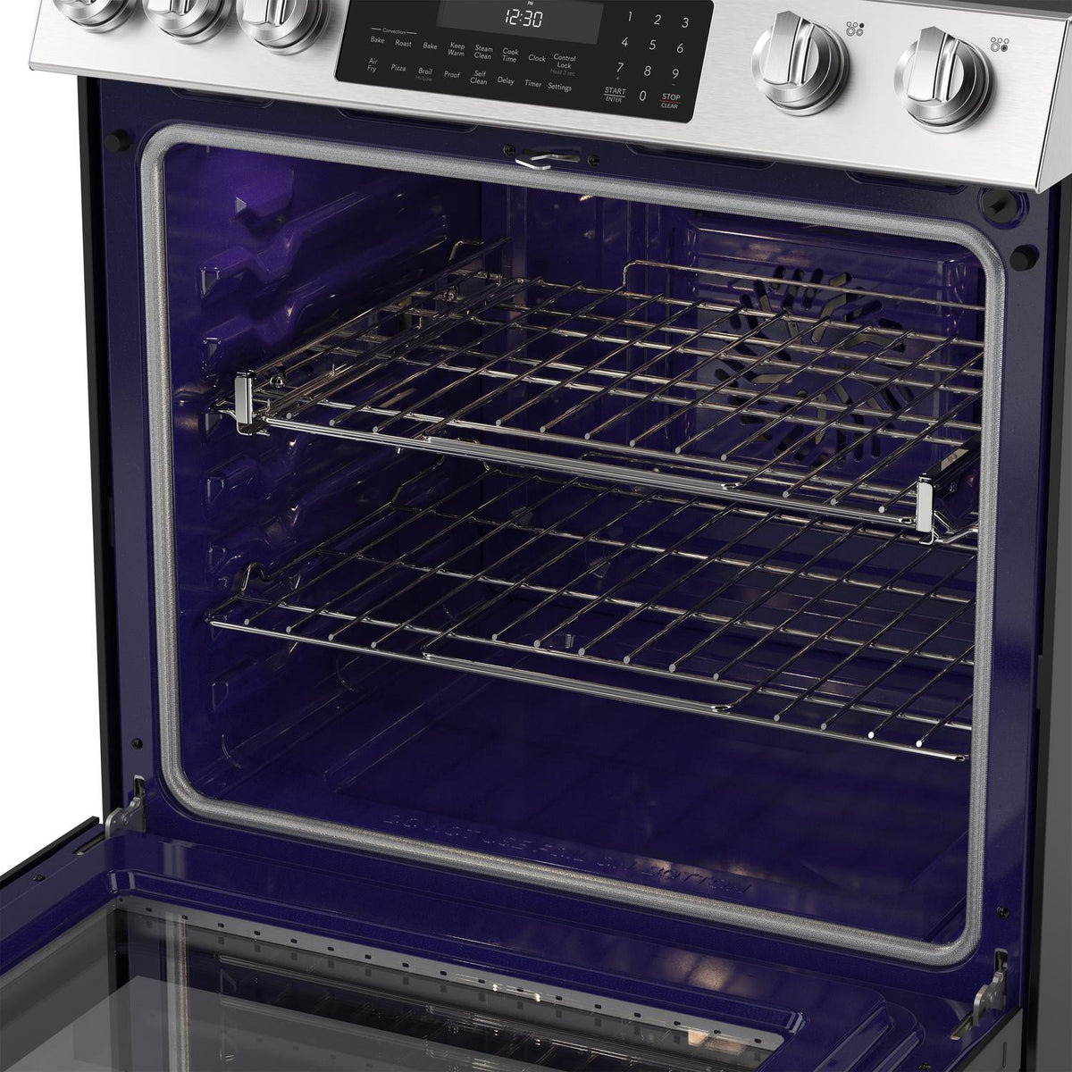 Sharp SSR3076SNS 30 In. 5 Burner 6.3 Cu. Ft. Slide-In Electric Range With True European Convection
