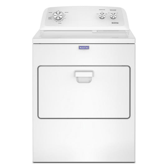 Maytag MED4005SW Top Load Electric Wrinkle Prevent Dryer - 7.0 Cu. Ft.