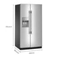 Kitchenaid KRSF536RPS 28.7 Cu. Ft. Side-By-Side Refrigerator With Panoramic Led Lighting