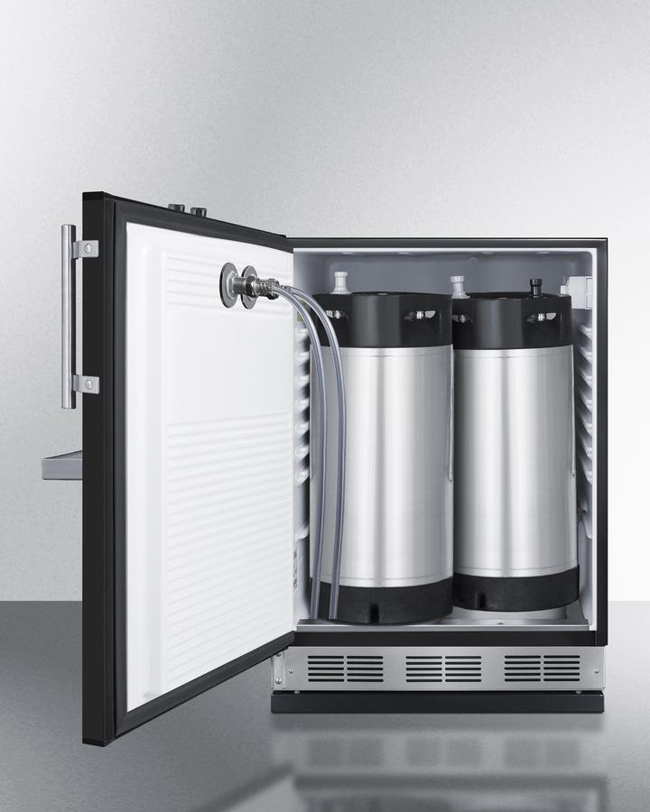 Summit SBC58BFRTPCFLHD 24" Wide Front Tap Built-In Cold Brew Coffee Kegerator