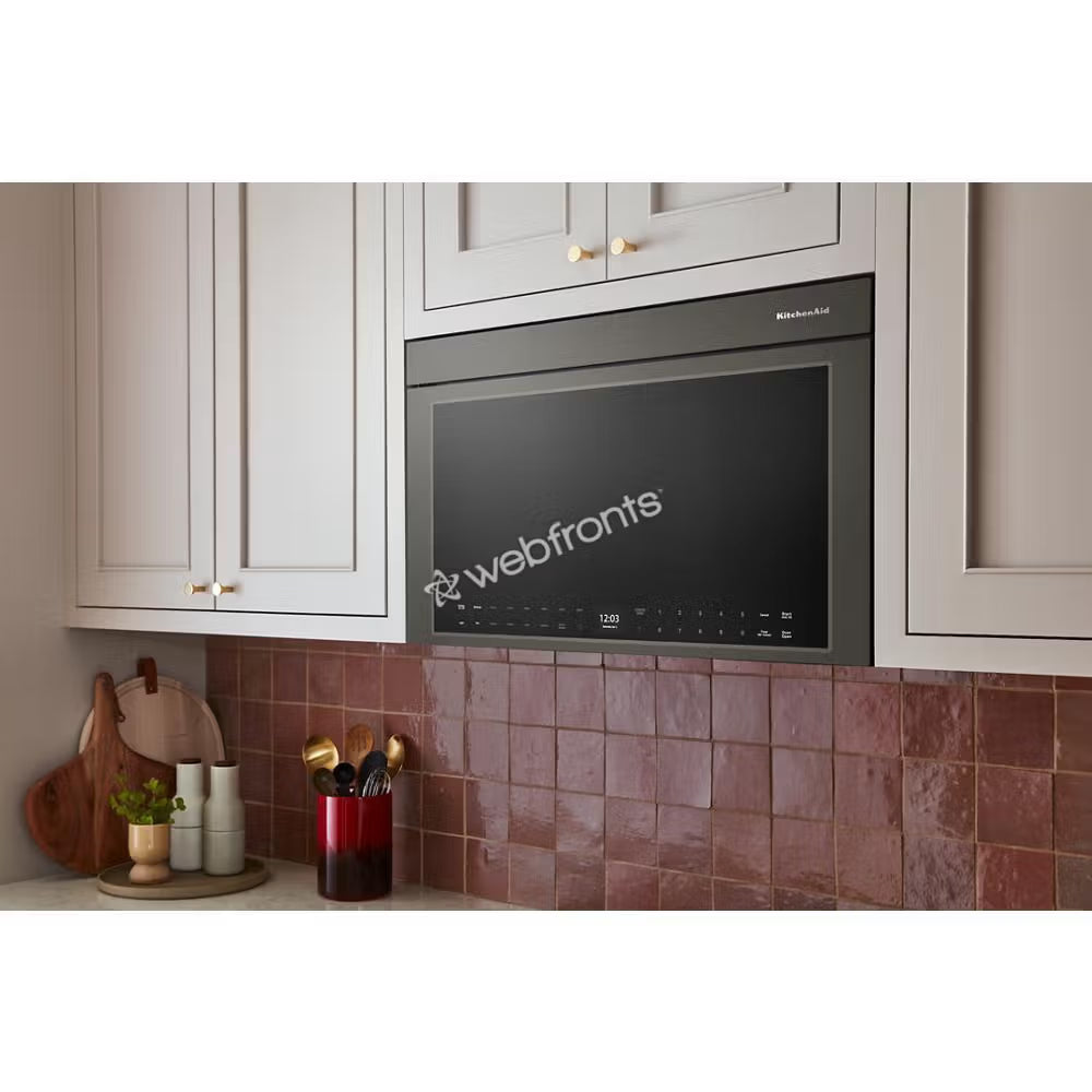 Kitchenaid KMMF730PBE Multifunction Over-The-Range Microwave Oven With Infrared Sensor Modes