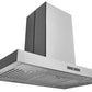 Hauslane IS700SS30 Hauslane 30 In. Convertible Island Range Hood With Dual Controls, Led, Baffle Filter In Stainless Steel