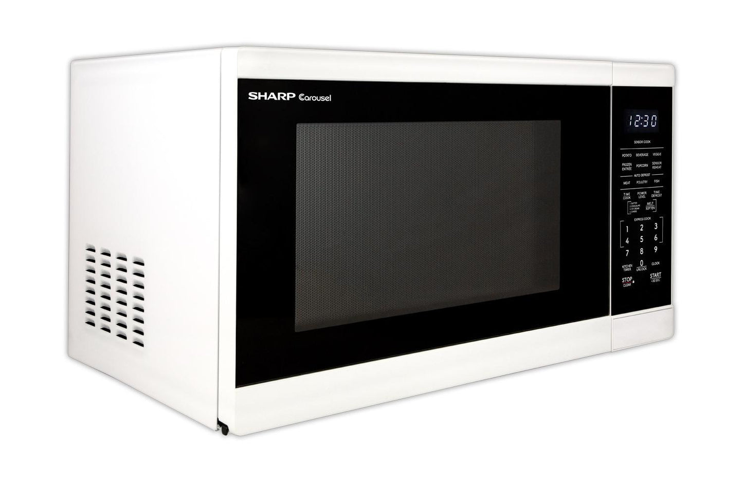 Sharp SMC1461KW Sharp 1.4 Cu. Ft. 1100W White Countertop Microwave Oven