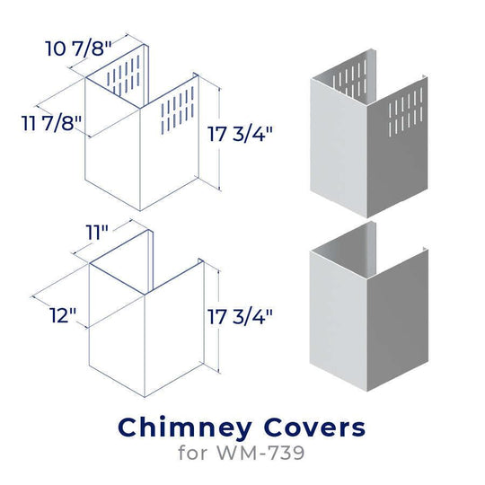 Hauslane CHK005 Chimney Cover Kit - Chk005 (Wm-739) Range Hood Accessories