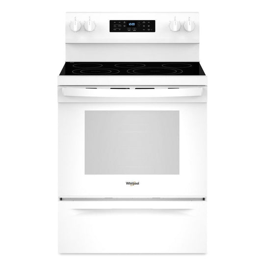 Whirlpool WFES5030RW 30-Inch Energy Star Electric Range With Air Cooking Technology, No Preheat Air Fry And Air Baking And Self Clean