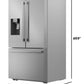 Sharp SJF2955MS 28.9 Cu.Ft. Standard Depth 36 In. French 3-Door Refrigerator With Water Dispenser In Stainless Steel