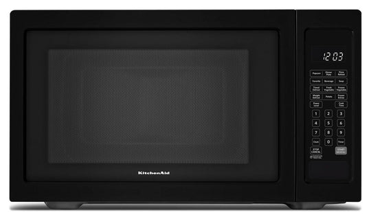 Kitchenaid KMCS1016GBL 21 3/4" Countertop Microwave Oven - 1200 Watt Black
