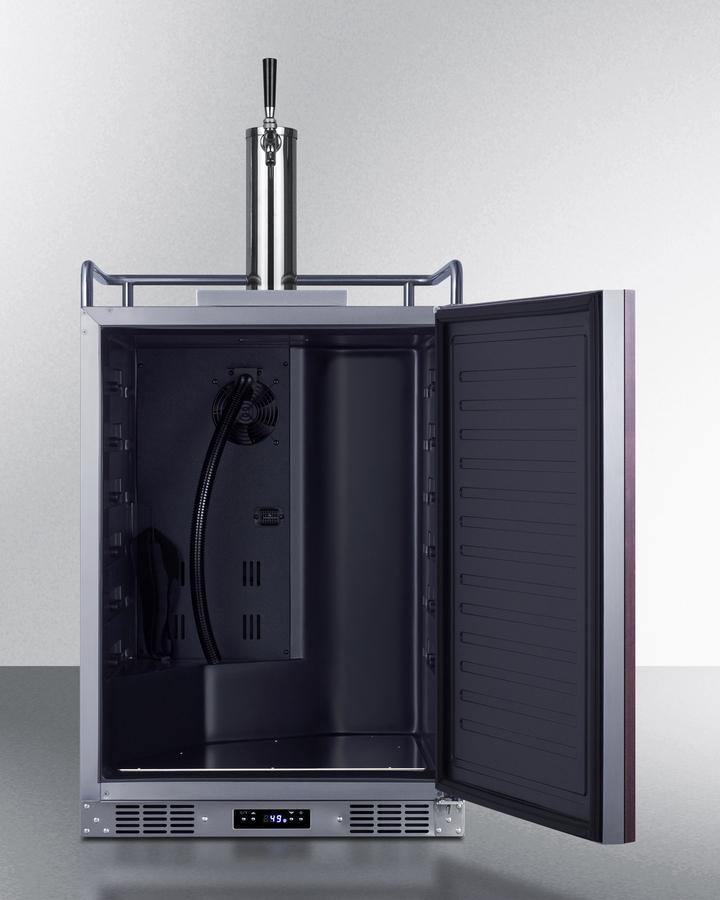 Summit SBC682PNR 24" Wide Built-In Kegerator (Panel Not Included)