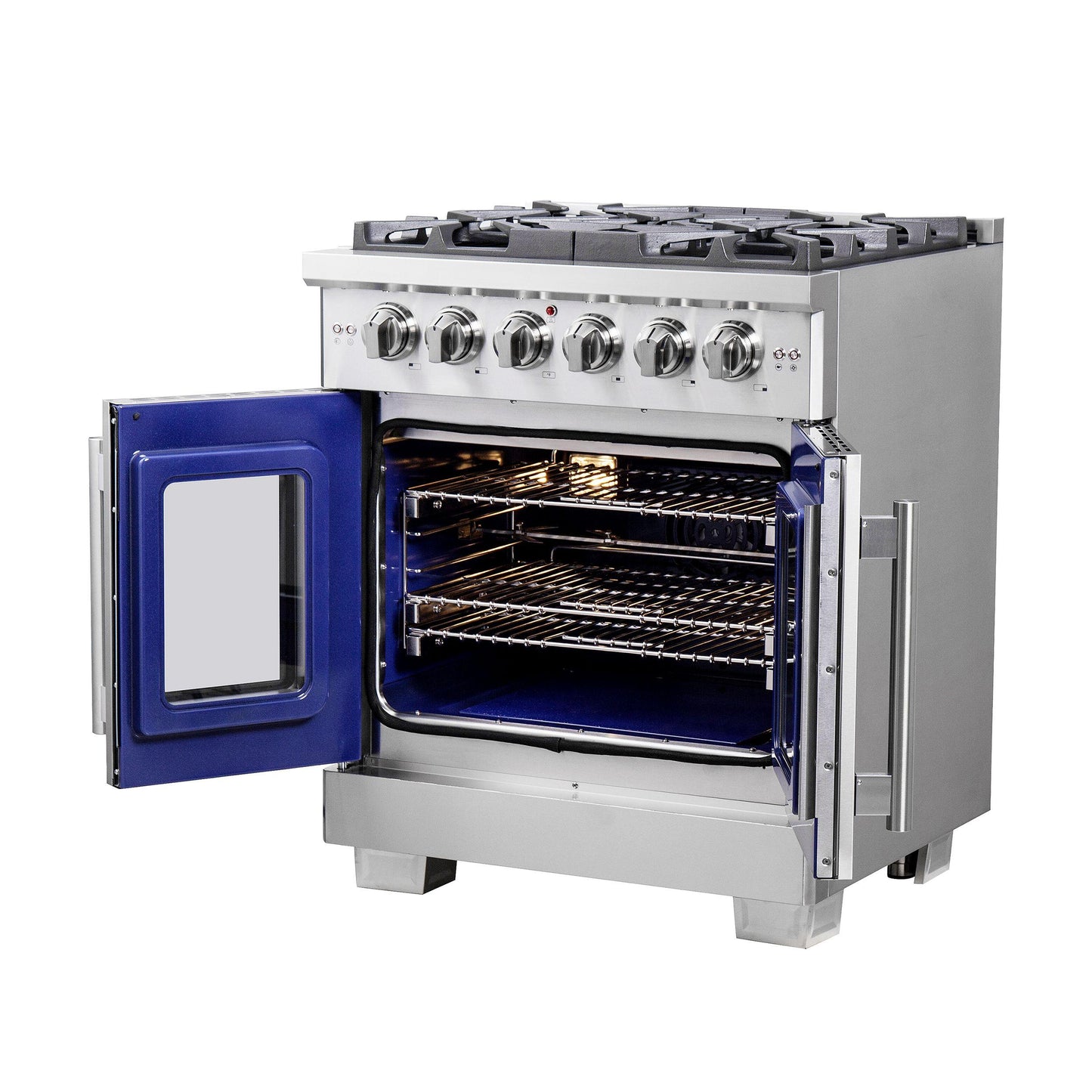 Forno FFSGS646030 Forno Capriasca 30" Freestanding French Door Gas Range