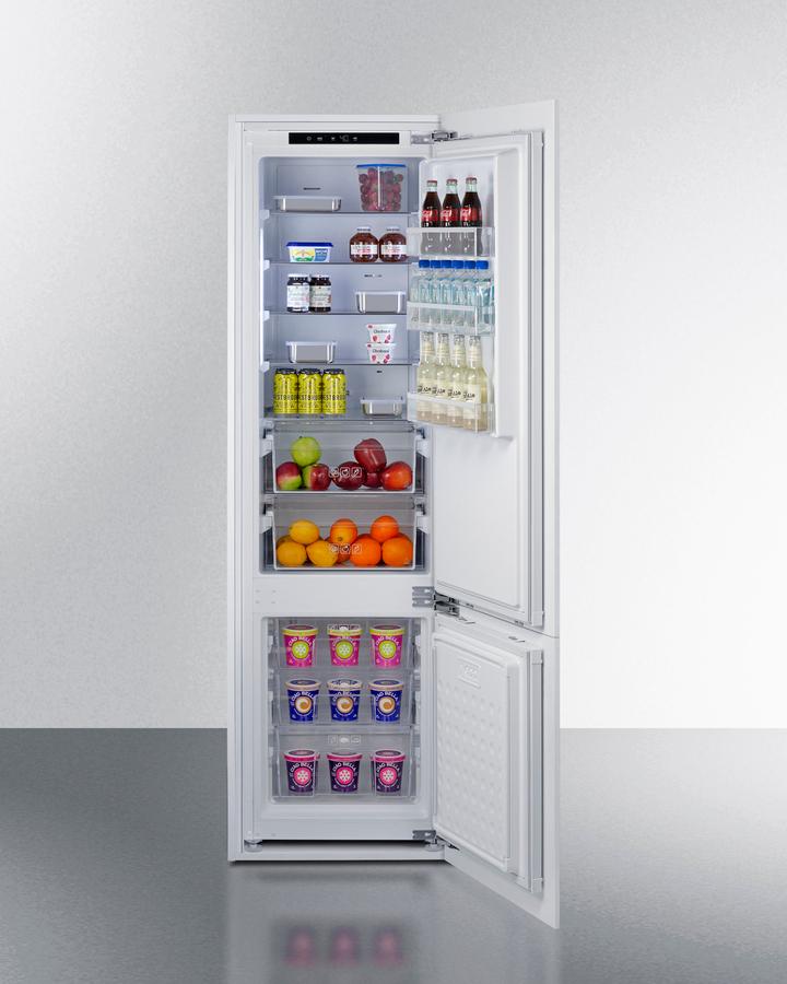 Summit FFBF11NT 24" Wide Fully Integrated Bottom Mount Refrigerator-Freezer (Panel Not Included)