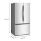 Whirlpool WRFC3036RZ 36-Inch Wide True Counter Depth 3-Door French Door Refrigerator - 24 Cu. Ft.