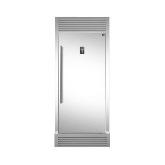 Forno FFFFD193332RS Forno Rizzuto 28" Right Hand Swing Open 13.8 Cu.Ft. Stainless Steel Dual Zone Refrigerator/Freezer