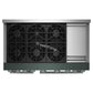 Kitchenaid KFGD948SJP Kitchenaid® 48-Inch 6 Burner Commercial-Style Gas Range With Griddle
