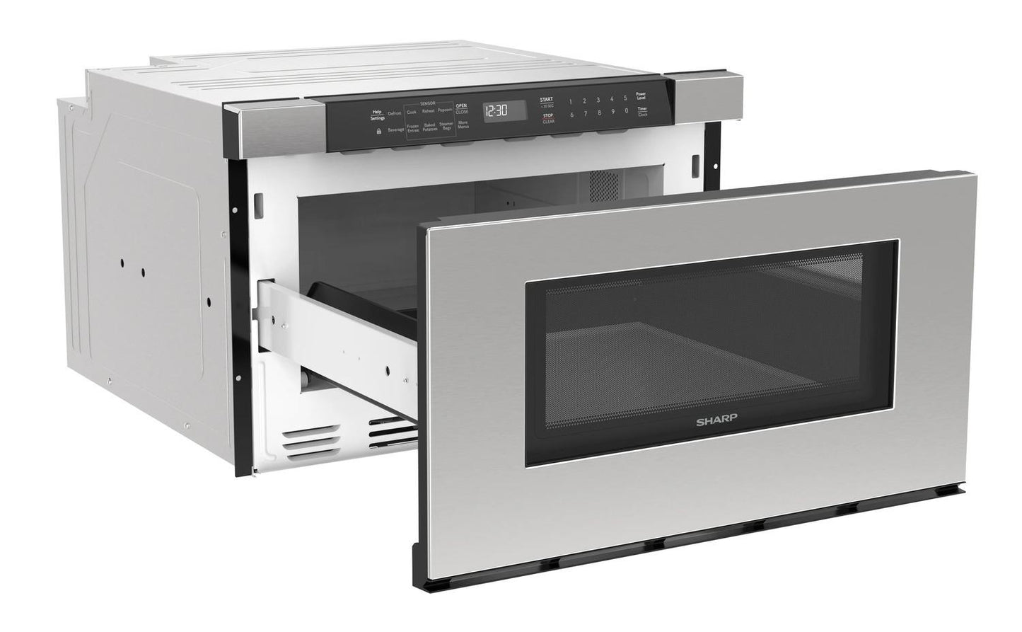 Sharp SMD2420MS Sharp 24 In. 1.2 Cu. Ft. Built-In Microwave Drawer™ Oven In Stainless Steel