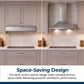Sharp SHN3033MS 30 In. Convertible Under Cabinet Range Hood In Stainless Steel With Included Grease Filters