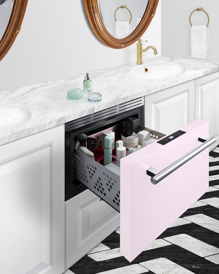 Summit LX1DP 18" Wide Built-In Beautifridge Cosmetics Refrigerated Drawer