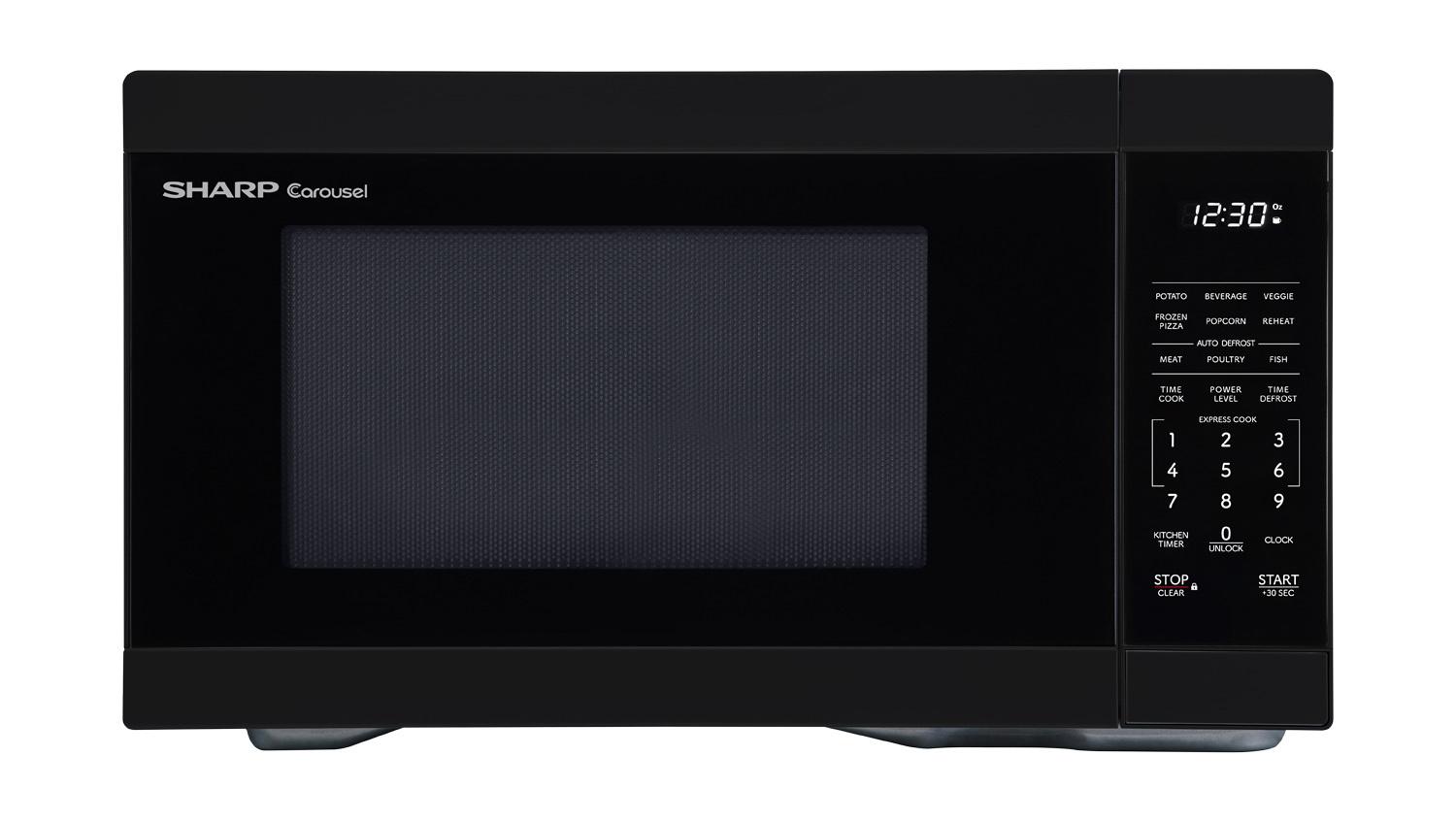 Sharp SMC1161KB Sharp 1.1 Cu. Ft. 1000W Black Countertop Microwave Oven