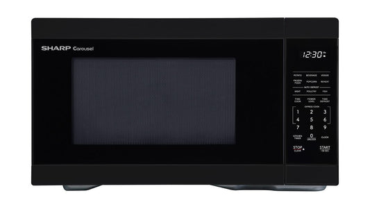 Sharp SMC1161KB Sharp 1.1 Cu. Ft. 1000W Black Countertop Microwave Oven