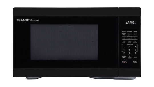 Sharp SMC1161KB Sharp 1.1 Cu. Ft. 1000W Black Countertop Microwave Oven