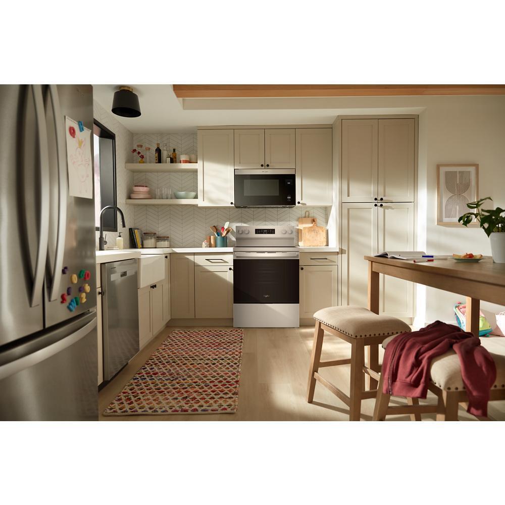 Whirlpool WFES5730SB 30-Inch Electric Range With Air Cooking Technology