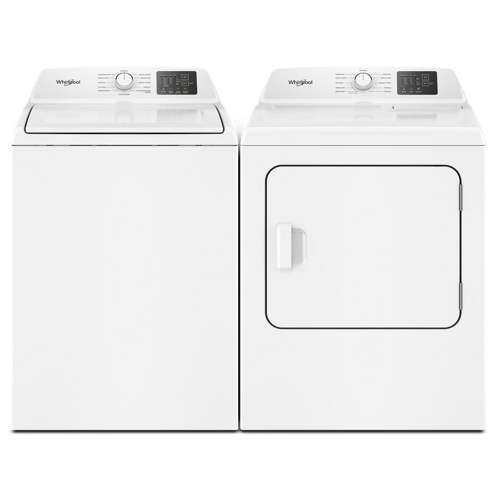 Whirlpool WED4105LSW 7.0 Cu. Ft. Electric Long Vent Dryer With Autosensing - Vented Top Load Matching