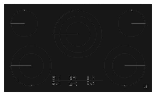 Jennair JEC4536HB Oblivian Glass 36" Electric Cooktop With Glass-Touch Electronic Controls Black
