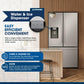 Sharp SJF2955MS 28.9 Cu.Ft. Standard Depth 36 In. French 3-Door Refrigerator With Water Dispenser In Stainless Steel