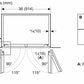 Bosch B36IT100NP Benchmark®, Vario Built-In Fridge-Freezer With Freezer At Bottom, 36'', Soft Close Flat Hinge