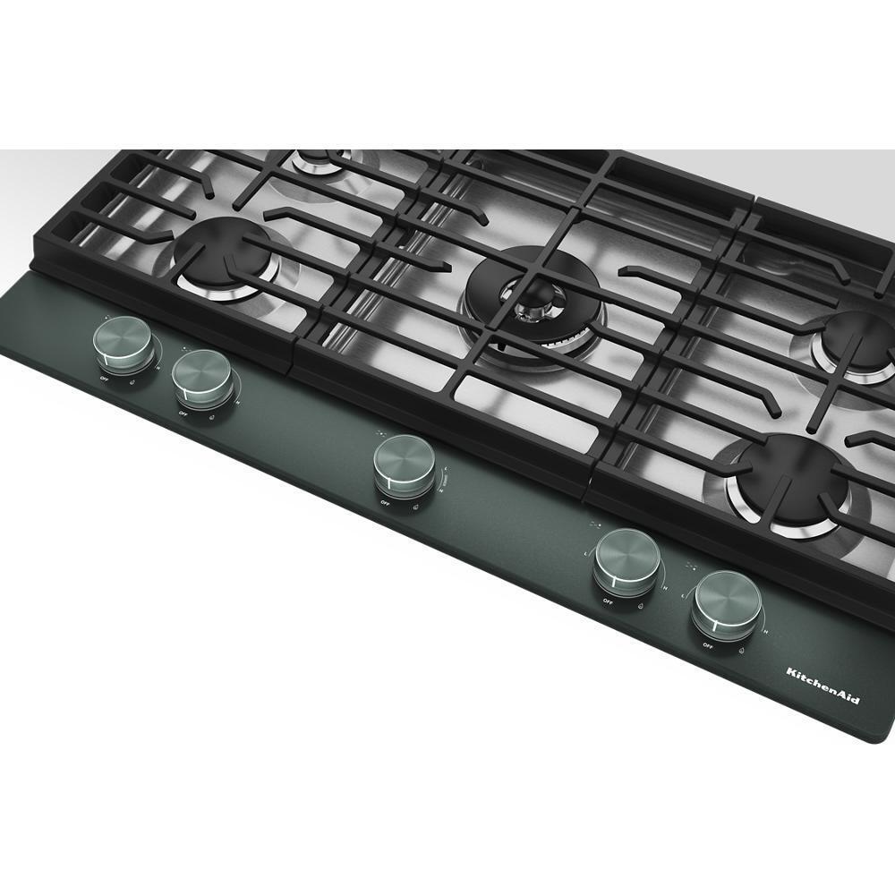 Kitchenaid KCGK736SJP Kitchenaid® 36 In. Gas Cooktop With 5 Burners And Integrated Wok Grate