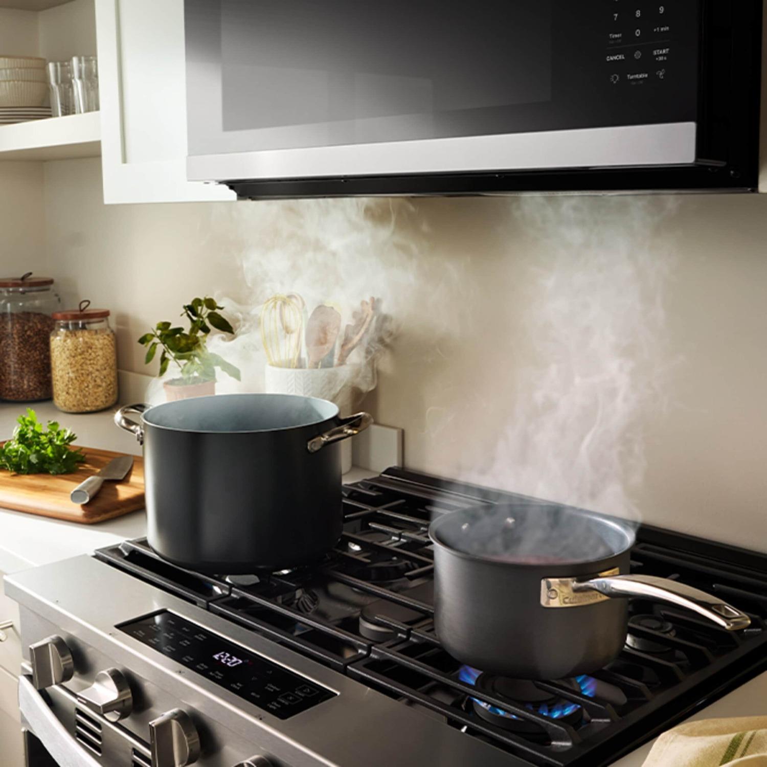 Whirlpool WMMS5630TZ 2.1 Cu. Ft. Microwave Hood With Sensor Cooking And Accupop™