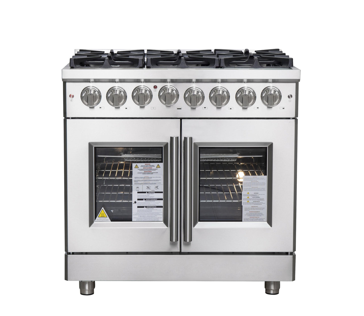 Forno FFSGS632536 Forno Massimo 36" Freestanding French Door Dual Fuel Range