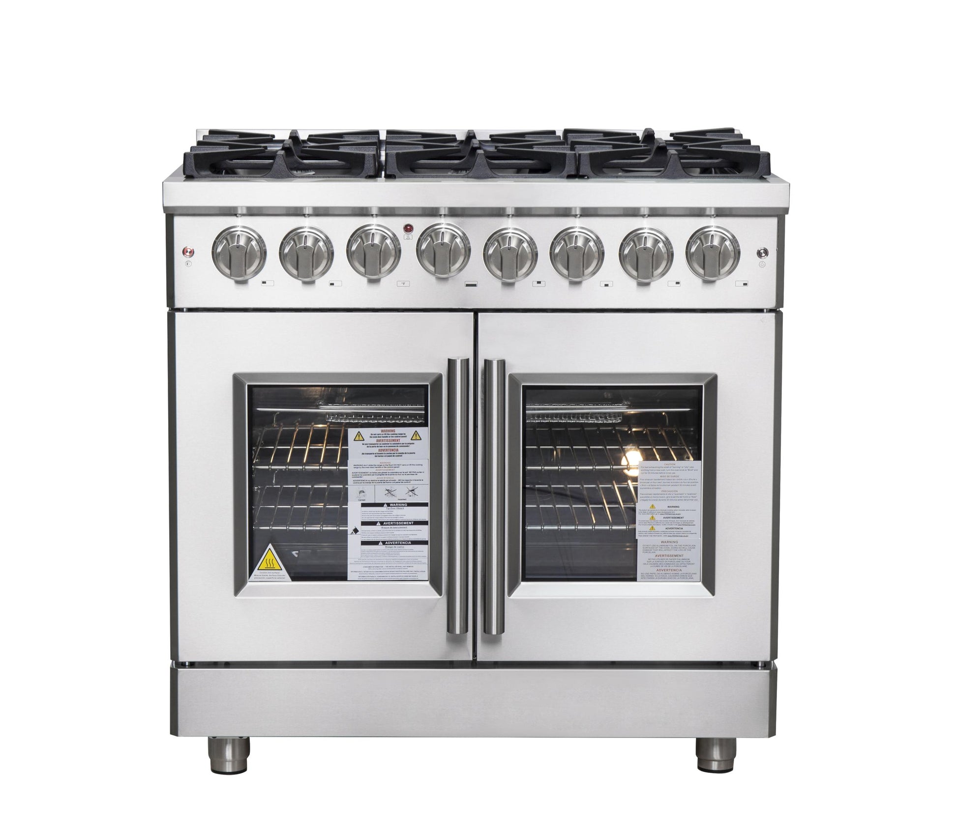 Forno FFSGS632536 Forno Massimo 36" Freestanding French Door Dual Fuel Range