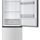 Sharp SJB1045SNS 10.4 Cu. Ft. Counter Depth 24 In. Bottom Freezer 2-Door Refrigerator With Reversible Door In Stainless Steel