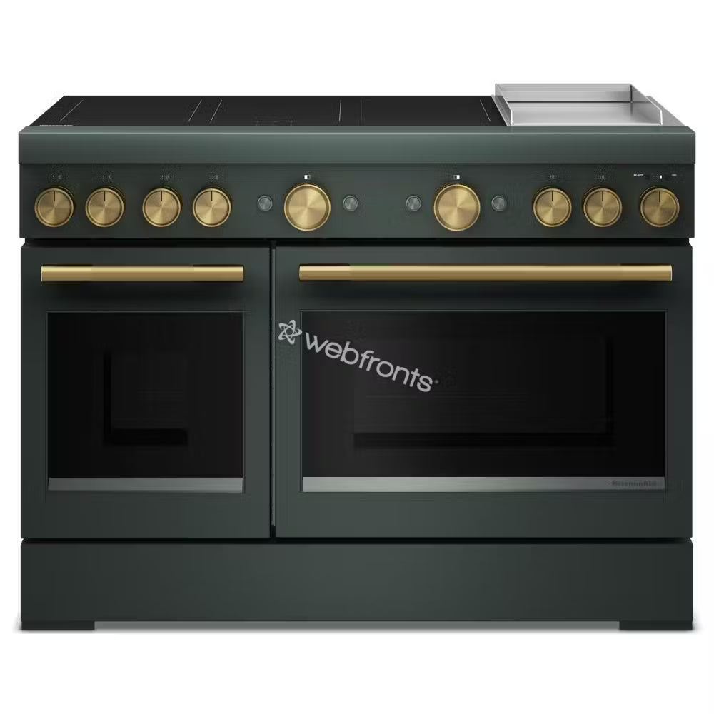 Kitchenaid KFID948SJP 48-Inch 6-Element Induction Freestanding Commercial-Style Range With Griddle