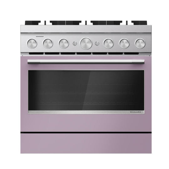Kitchenaid KFDS936SWF 36-Inch 6 Burner Commercial-Style Dual Fuel Range With No Preheat Air Fry Mode