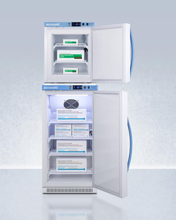 Summit ARS32PVBIADAAFZ1PVSTACK 20" Wide Performance Series All-Refrigerator/All-Freezer Combination