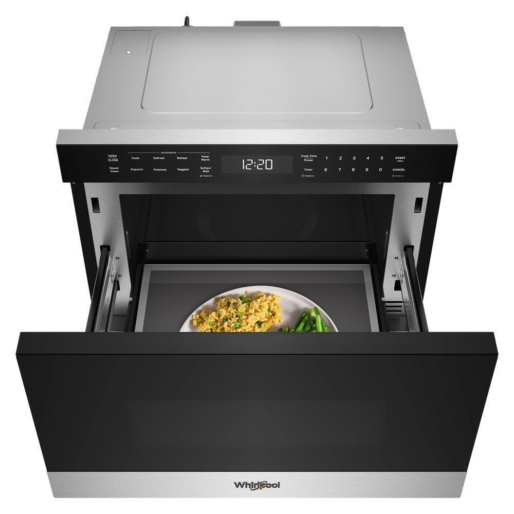 Whirlpool WMBD5024TS 24-Inch Built-In Microwave Drawer With Sensor Cooking