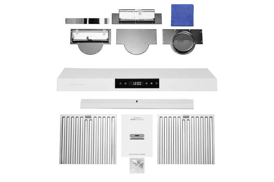 Hauslane UCPS18WHT30 Hauslane Chef 30-In Ducted Matte White Undercabinet Range Hood
