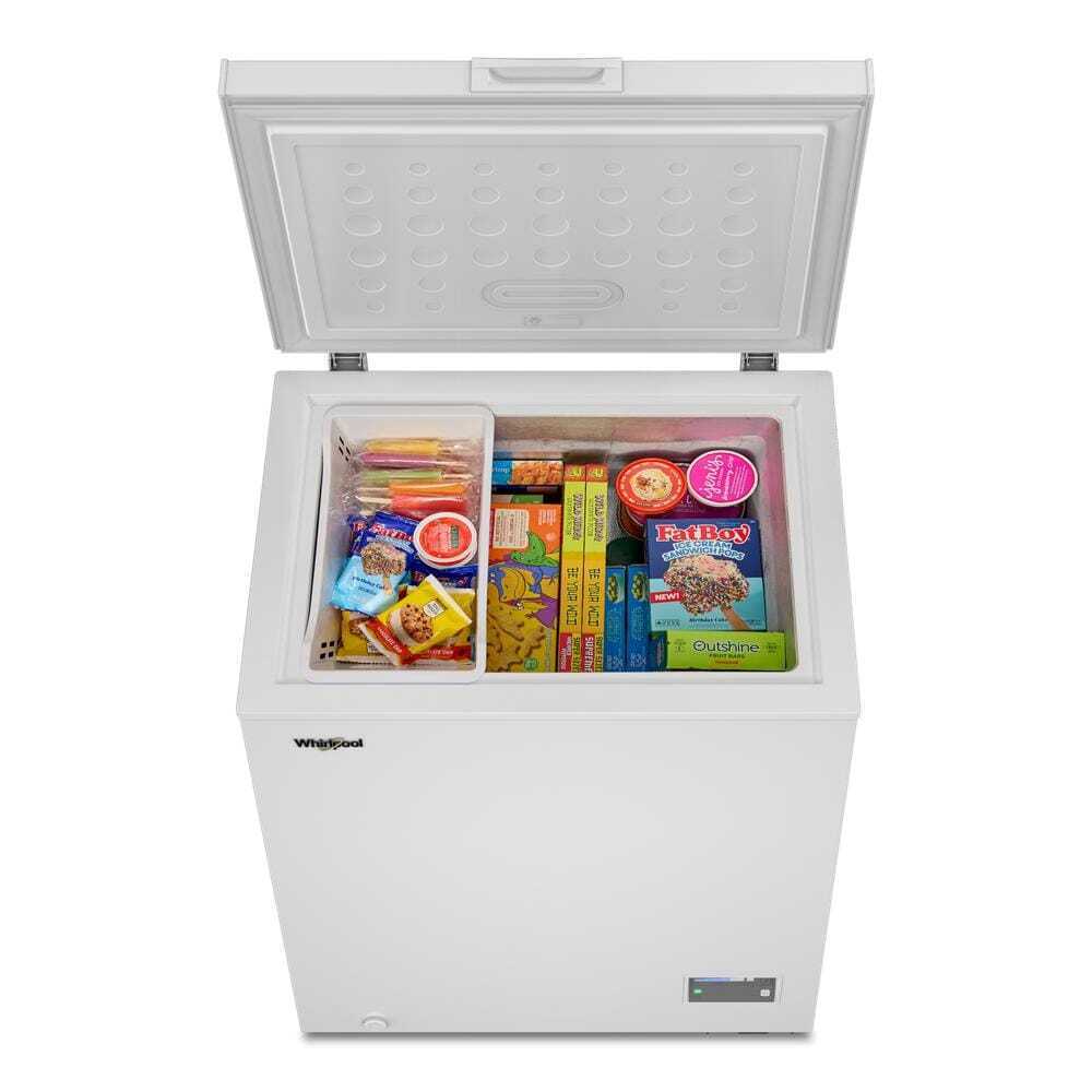 Whirlpool WZCN315TW Whirlpool® 5 Cu. Ft. Chest Freezer With 1 Storage Basket