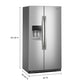 Whirlpool WRSC6536RZ 36-Inch Wide Side-By-Side Refrigerator - 21 Cu. Ft.
