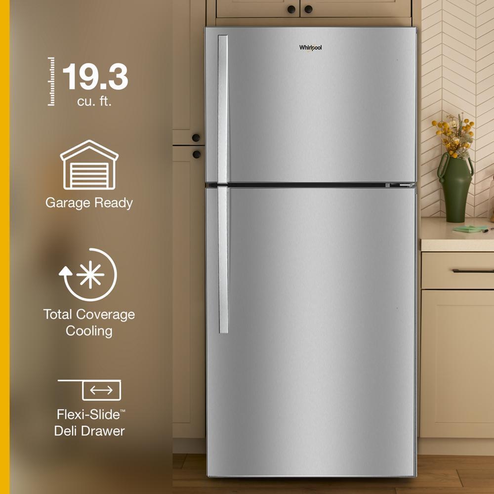 Whirlpool WRTX7419SZ Whirlpool® 29.5-Inch Wide Top Freezer Refrigerator With Total Coverage Cooling- 19.2 Cu. Ft.