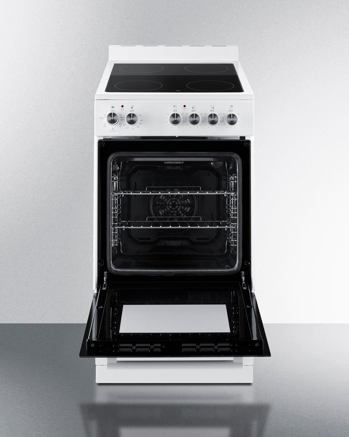 Summit REXT20W 20" Wide Electric Smooth-Top Range