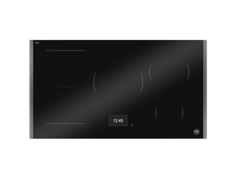 Bertazzoni PE365TC 36'' Induction Cooktop With Tft Display Interface And Metal Frame Black Glass / Carbonio