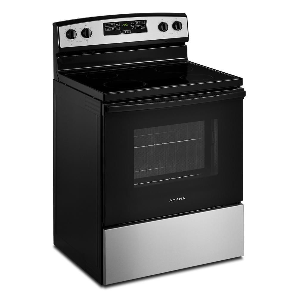 Amana AER6203MSS 30-Inch Amana® Electric Range With Extra-Large Oven Window