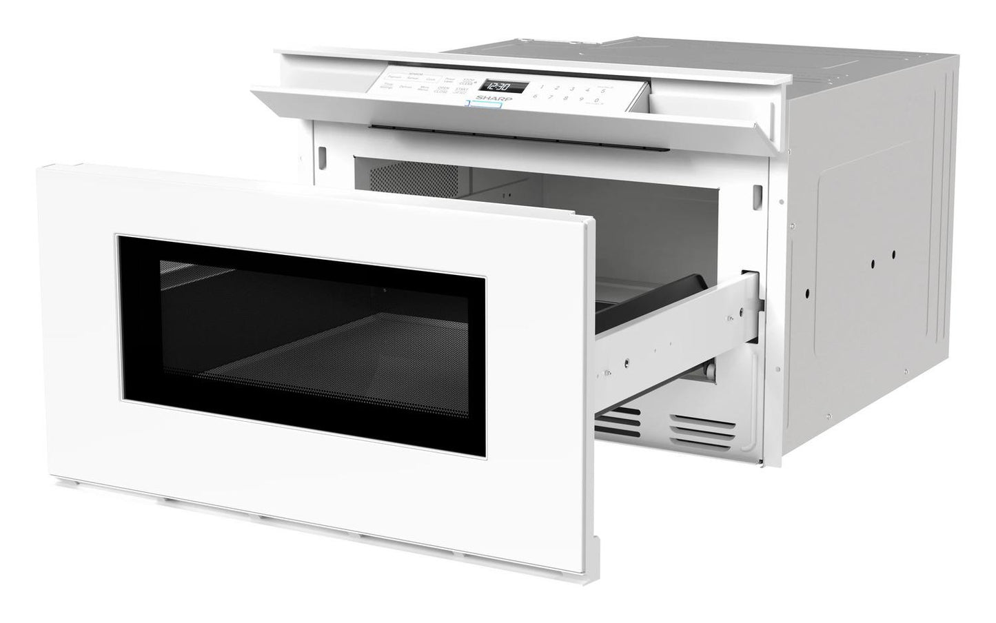 Sharp SMD2479MW Sharp 24 In. 1.2 Cu. Ft. Deco Series Built-In Smart Microwave Drawer™ Oven With Easy Wave Open In White