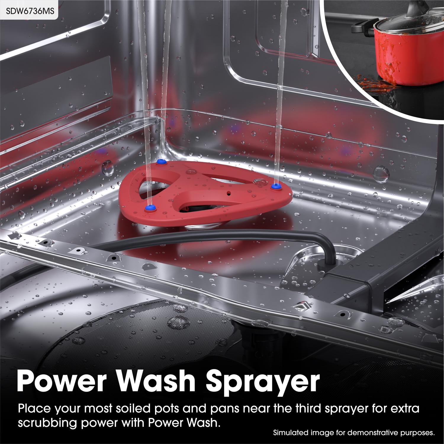 Sharp SDW6736MS Sharp 24 In. Stainless Steel 47Db Dishwasher