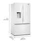 Whirlpool WRFF3536SW 36-Inch French Door Refrigerator With In-Door Water And Ice Maker - 30 Cu. Ft.
